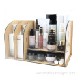 Retail acrylic cosmetic organizer with drawers